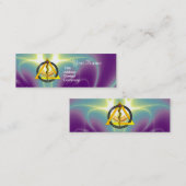 STRECKE DER ASCLEPIUS-DENTISTLEISTUNG MINI VISITENKARTE (Vorne/Hinten)