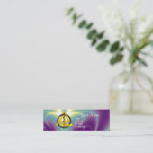 STRECKE DER ASCLEPIUS-DENTISTLEISTUNG MINI VISITENKARTE (Stehend Vorderseite)