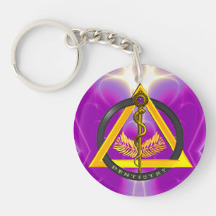 STRECKE DER ASCLEPIUS-DENTISTLEISTUNG SCHLÜSSELANHÄNGER