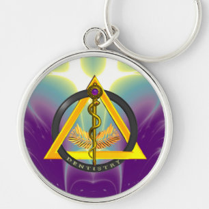 STRECKE DER ASCLEPIUS-DENTISTLEISTUNG SCHLÜSSELANHÄNGER