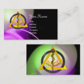 STRECKE DER ASCLEPIUS-DENTISTLEISTUNG VISITENKARTE (Vorne/Hinten)