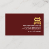 Strecke der LKW-Verkehrsroute Visitenkarte (Rückseite)