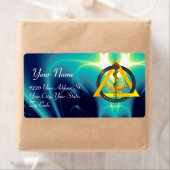 STRECKE DES ASCLEPIUS DENTIST DENTISTRY SYMBOL Blu (Insitu)