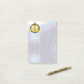 STRECKE DES ASCLEPIUS DENTIST DENTISTRY SYMBOL Blu Post-it Klebezettel (Auf Schreibtisch)