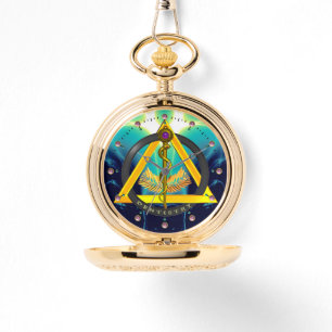 STRECKE DES ASCLEPIUS-ZAHNSYMBOLS, Aquamarin Armbanduhr