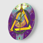 STRECKE DES ASCLEPIUS-ZAHNSYMBOLS GROßE WANDUHR (Winkel)