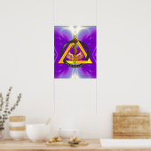 STRECKE DES ASCLEPIUS-ZAHNSYMBOLS POSTER (Küche)
