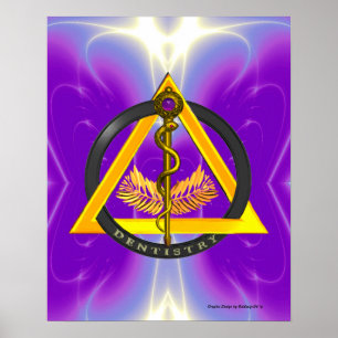 STRECKE DES ASCLEPIUS-ZAHNSYMBOLS POSTER