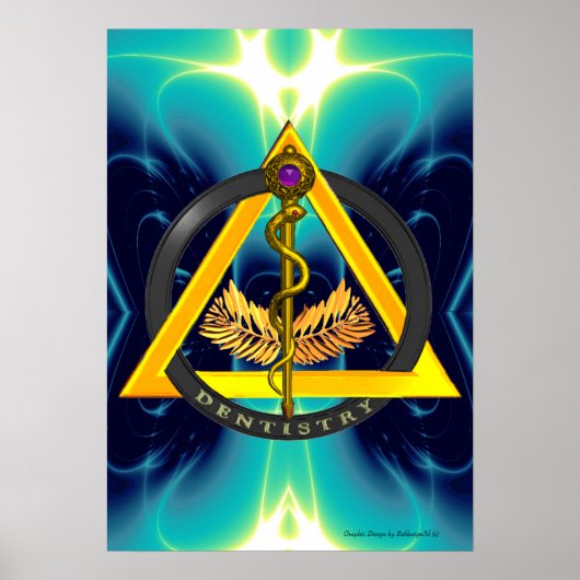 STRECKE DES ASCLEPIUS-ZAHNSYMBOLS POSTER (Vorne)