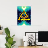STRECKE DES ASCLEPIUS-ZAHNSYMBOLS POSTER (Heimbüro)