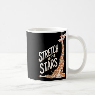 Strecke dich zur Galaxie Positive Yoga Giraffe Hu Kaffeetasse