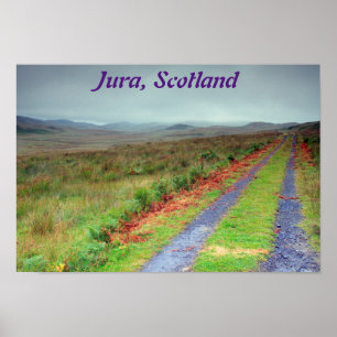 Strecke Isle of Jura, Schottland Poster