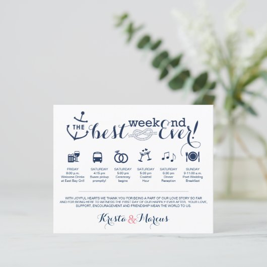 Strecke Nautic Wedding (Stehend Vorderseite)