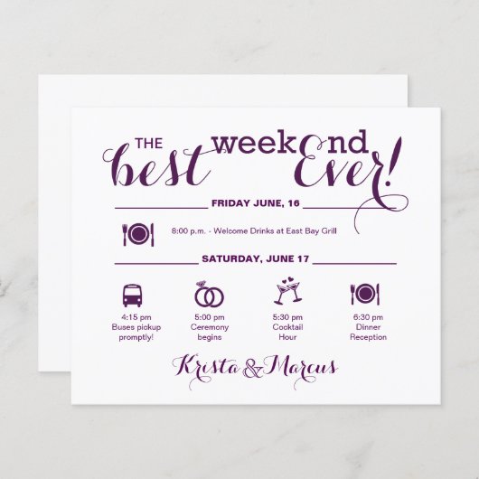 Strecke Nautic Wedding (Vorne/Hinten)