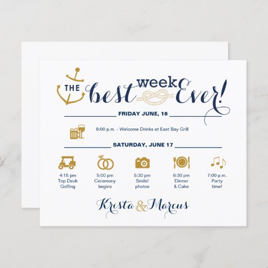 Strecke Nautic Wedding Week (Vorne/Hinten)