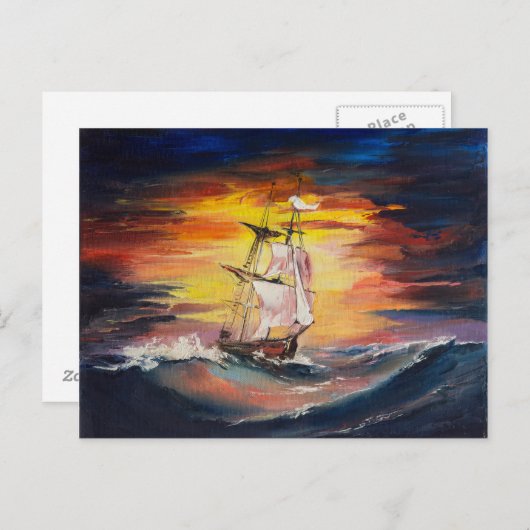 Strecke Postkarte (Vorne/Hinten)