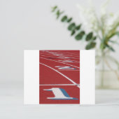 Strecke und Feld Postkarte (Stehend Vorderseite)