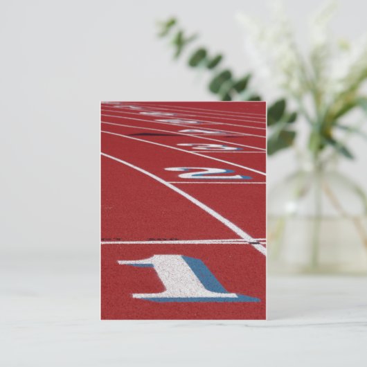 Strecke und Feld Postkarte (Stehend Vorderseite)