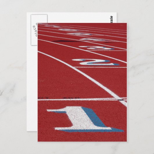 Strecke und Feld Postkarte (Vorne/Hinten)