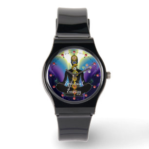 STRECKE VON ASCLEPIUS 7 CHAKRAS, YOGA LOTUS POSE L ARMBANDUHR