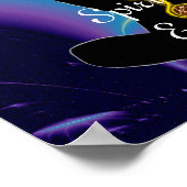 STRECKE VON ASCLEPIUS 7 CHAKRAS, YOGA LOTUS POSE L POSTER (Ecke)