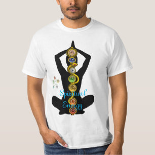 STRECKE VON ASCLEPIUS 7 CHAKRAS, YOGA LOTUS POSE T-Shirt