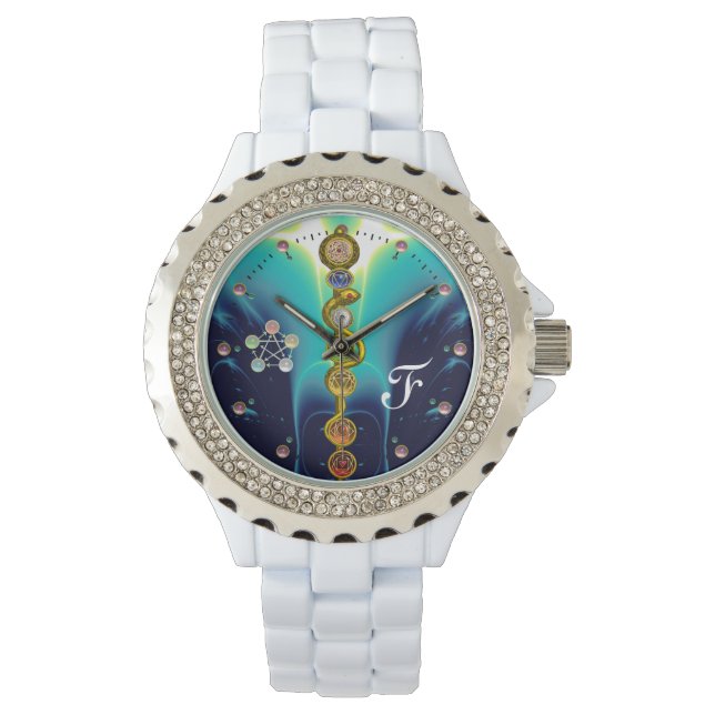 STRECKE VON ASCLEPIUS 7 CHAKRAS,YOGA,SPIRITUELLE E ARMBANDUHR (Vorderseite)