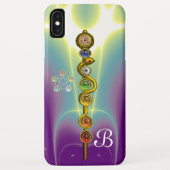 STRECKE VON ASCLEPIUS 7 CHAKRAS,YOGA,SPIRITUELLE E Case-Mate iPhone HÜLLE (Rückseite)