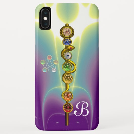 STRECKE VON ASCLEPIUS 7 CHAKRAS,YOGA,SPIRITUELLE E Case-Mate iPhone HÜLLE (Rückseite)