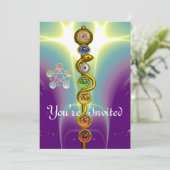 STRECKE VON ASCLEPIUS 7 CHAKRAS,YOGA,SPIRITUELLE E EINLADUNG (Stehend Vorderseite)