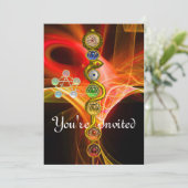 STRECKE VON ASCLEPIUS 7 CHAKRAS,YOGA,SPIRITUELLE E EINLADUNG (Stehend Vorderseite)