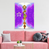 STRECKE VON ASCLEPIUS 7 CHAKRAS,YOGA,SPIRITUELLE E LEINWANDDRUCK (Insitu (Wohnzimmer))