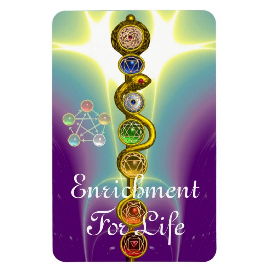 STRECKE VON ASCLEPIUS 7 CHAKRAS,YOGA,SPIRITUELLE E MAGNET (Vertikal)