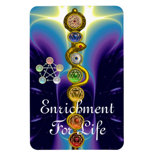 STRECKE VON ASCLEPIUS 7 CHAKRAS,YOGA,SPIRITUELLE E MAGNET (Vertikal)