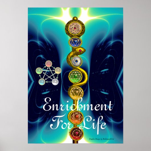 STRECKE VON ASCLEPIUS 7 CHAKRAS,YOGA,SPIRITUELLE E POSTER (Vorne)