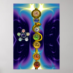 STRECKE VON ASCLEPIUS 7 CHAKRAS,YOGA,SPIRITUELLE E POSTER