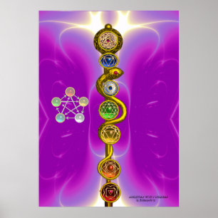 STRECKE VON ASCLEPIUS 7 CHAKRAS,YOGA,SPIRITUELLE E POSTER