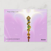 STRECKE VON ASCLEPIUS 7 CHAKRAS,YOGA,SPIRITUELLE E POSTKARTE (Rückseite)