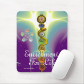 STRECKE VON ASCLEPIUS,7 SCHAKRAS,YOGA,SPIRITUELLE  MOUSEPAD (Mit Mouse)