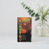 STRECKE VON ASCLEPIUS,7 SCHAKRAS,YOGA,SPIRITUELLE  VISITENKARTE (Stehend Vorderseite)