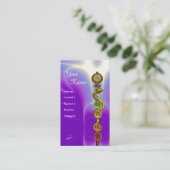 STRECKE VON ASCLEPIUS,7 SCHAKRAS,YOGA,SPIRITUELLE VISITENKARTE (Stehend Vorderseite)