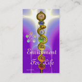 STRECKE VON ASCLEPIUS,7 SCHAKRAS,YOGA,SPIRITUELLE VISITENKARTE (Rückseite)