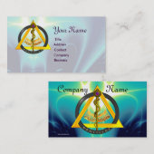 STRECKE VON ASCLEPIUS DENTIST DENTISTRY Pearl Visitenkarte (Vorne/Hinten)