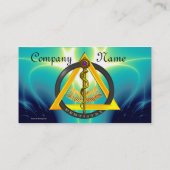 STRECKE VON ASCLEPIUS DENTIST DENTISTRY Pearl Visitenkarte (Rückseite)