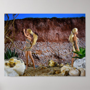 Streckenführung. Plakat