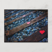Streckenherzen Postkarte (Vorderseite)
