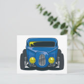 Streed Rod (blau) Postkarte (Stehend Vorderseite)