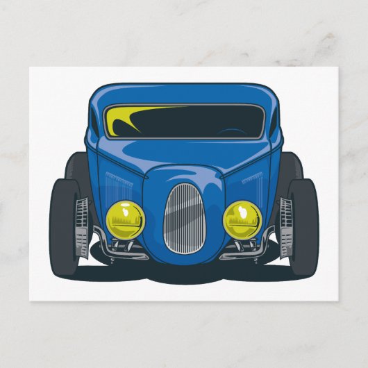 Streed Rod (blau) Postkarte (Vorderseite)