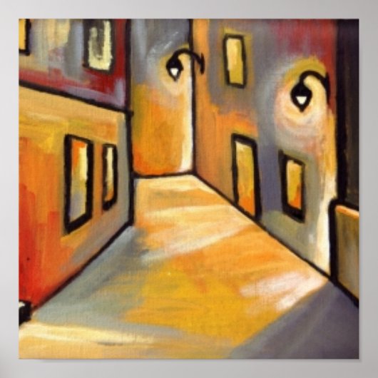 STREET AM NACHT POSTER (Vorne)