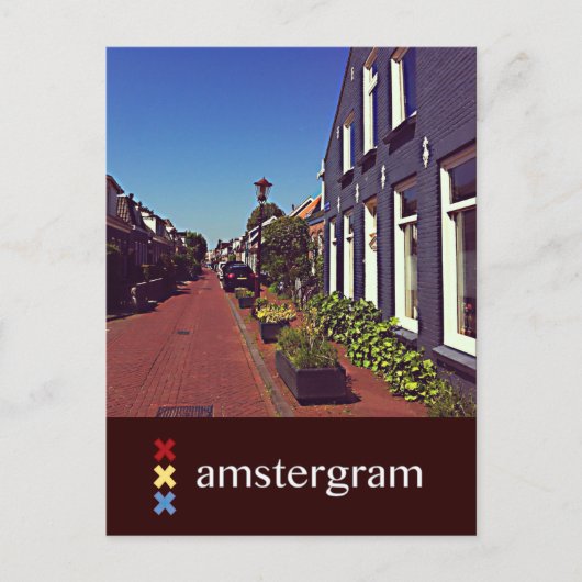 Street Amsterdam Postkarte (Vorderseite)